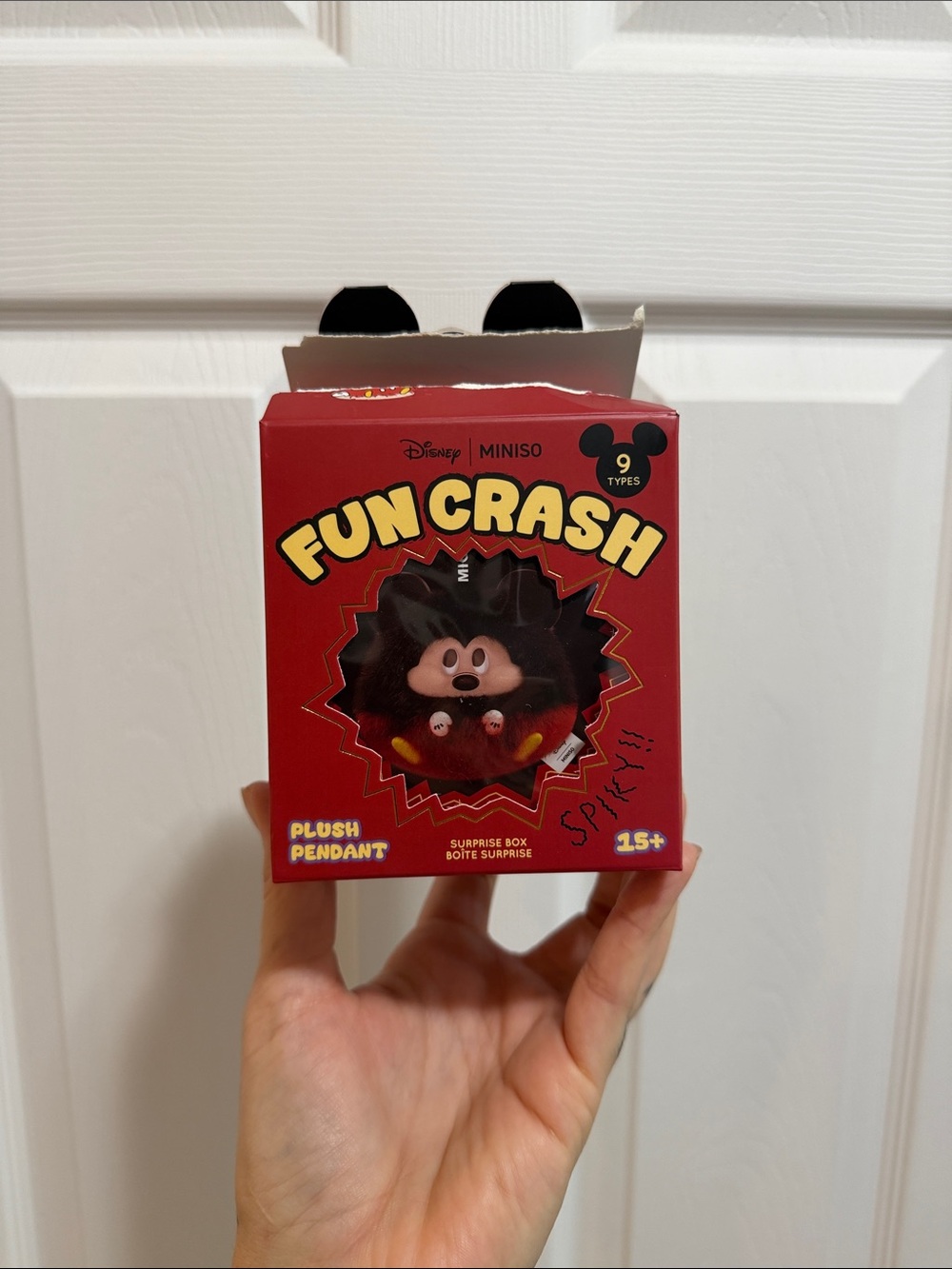 NEW BUT OPENED Disney Fun Crash Plush Keychain